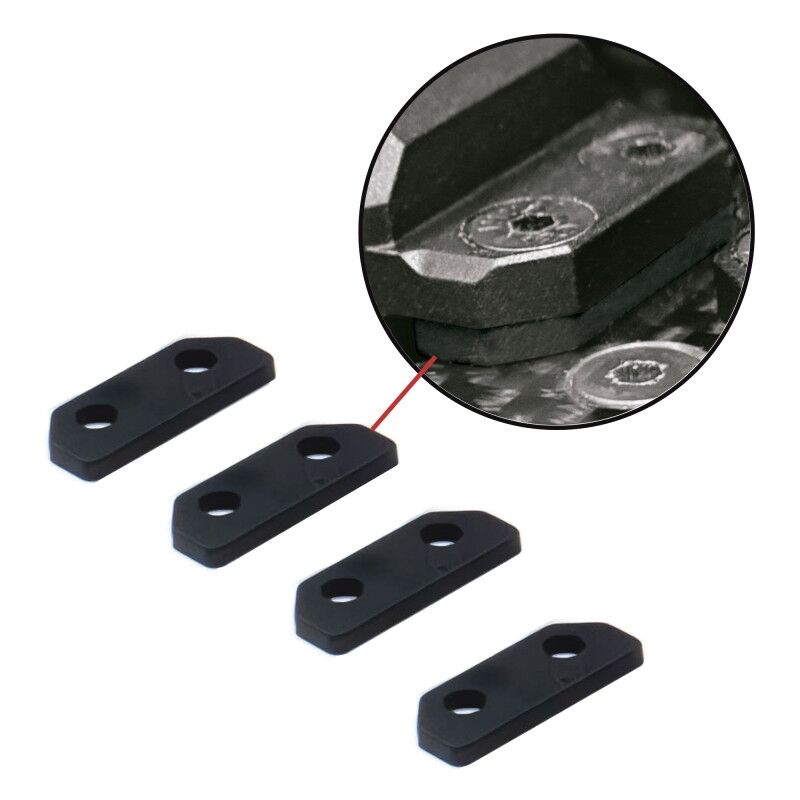 Ultimate Racing - RUBBER ANTI-VIBRATION SERVO SPACER (4pcs) (UR1810-R)