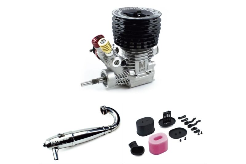 Ultimate Racing - Ultimate Engine MXZ w/ Airmax filter and 2142 Super strong one-piece pipe combo (MX-UR3401-MXZC3)