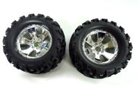 Himoto - Tire Unit(Chromed) 2PCS (HM904-015)