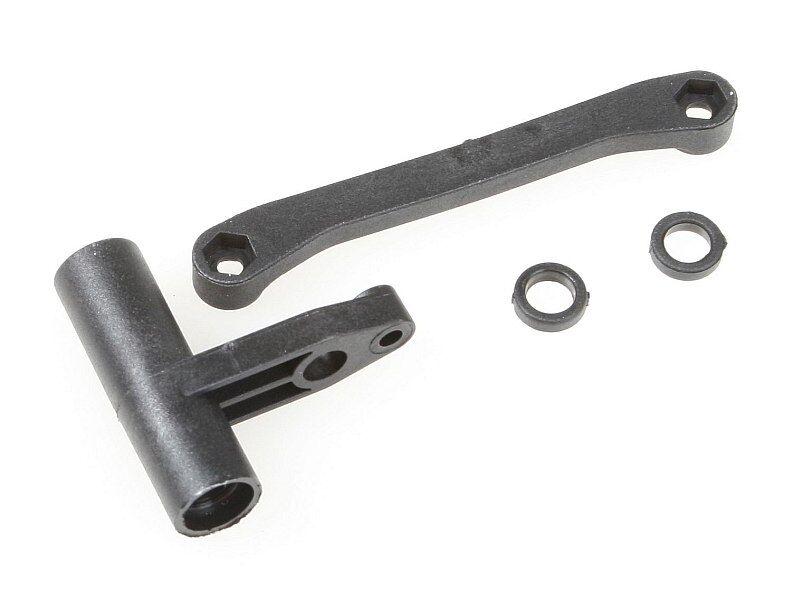 Himoto - Steering ackerman plate+steering bush set-A+bushes 1set (HM88-P011)