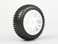Himoto - White tire & rim complete 2pcs (HM85746W)