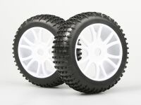 Himoto - White tire & rim complete 2pcs (HM85746W)