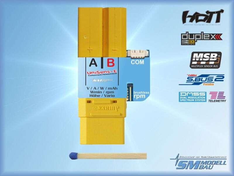 UniSens-E XT90 inline 140A