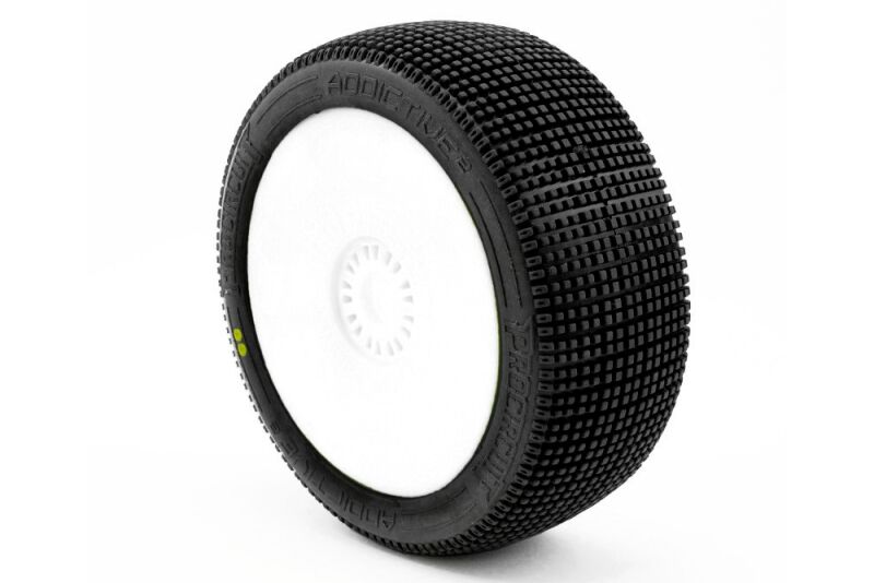 ProCircuit - ADDICTIVE V2 BUGGY S2 (SOFT) PRE-MOUNTED White, 2 Pcs. (MX-PCW2004-S2)