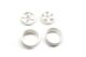 BM Racing - 026-1 Offset Changeable Rims (22mm) white (BMRX026-1W)