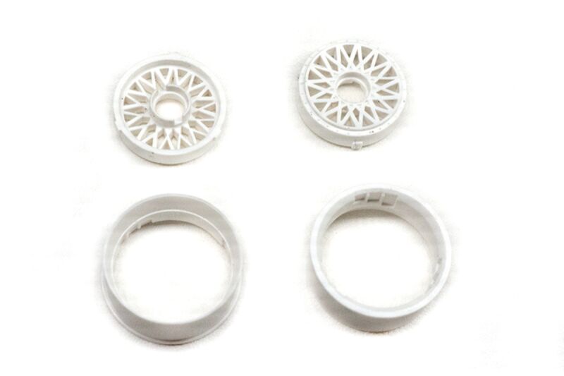 BM Racing - 026-1 Offset Changeable Rims (22mm) white (BMRX026-3W)