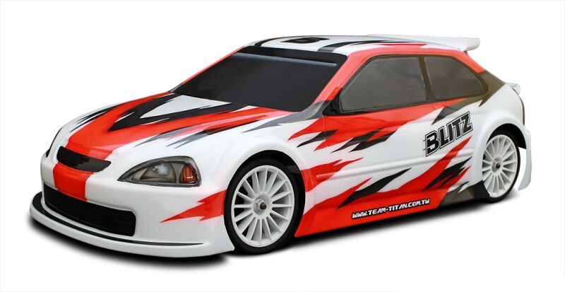 BLITZ EK9 1/10 190mm Fronti Tourenwagen Karosserie 0,7mm inkl. Heckspoiler (BL6022507)