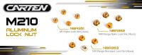 CARTEN M4 Mutter mit Bund selbstsichernd Alu (4) (NBA352)