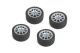 CARTEN M-Rally Rädersatz 10-Speichen +1mm grau, 4 Stück (NBA371)