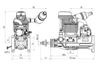 NGH GF30 Benzin-Viertaktmotor (NGHGF30)