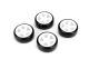 CARTEN 1/10 Drift Rädersatz 26mm 5-speichen Felge weiß, 4 Stück (NHA437)