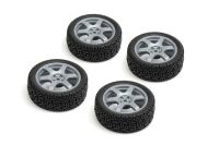 CARTEN TC Rally Rädersatz 6-Speichen ET-0mm silber,...
