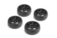 CARTEN TC Slick Rädersatz 6-Speichen ET-0mm Schwarz,...