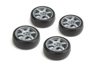 CARTEN TC Slick Rädersatz 6-Speichen ET-0mm silber,...