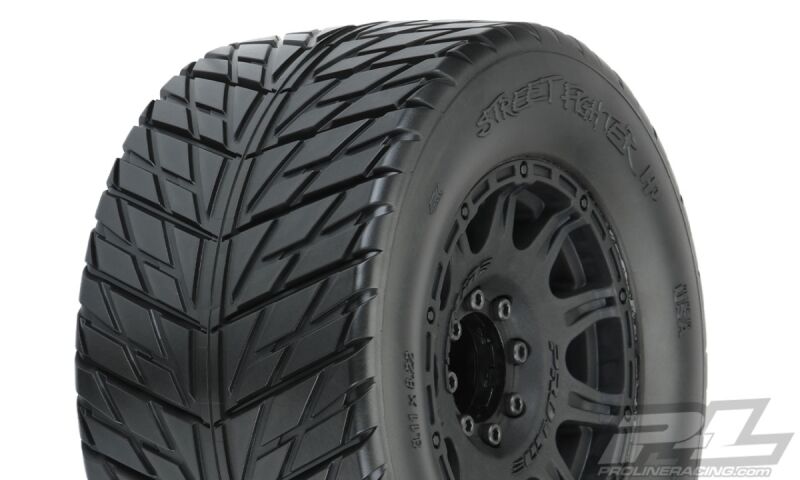 ProLine - Street Fighter HP 3.8" Street BELTED Tires Mountedfor 17mm MT Front or Rear, Mounted on Ra (PL10167-10)