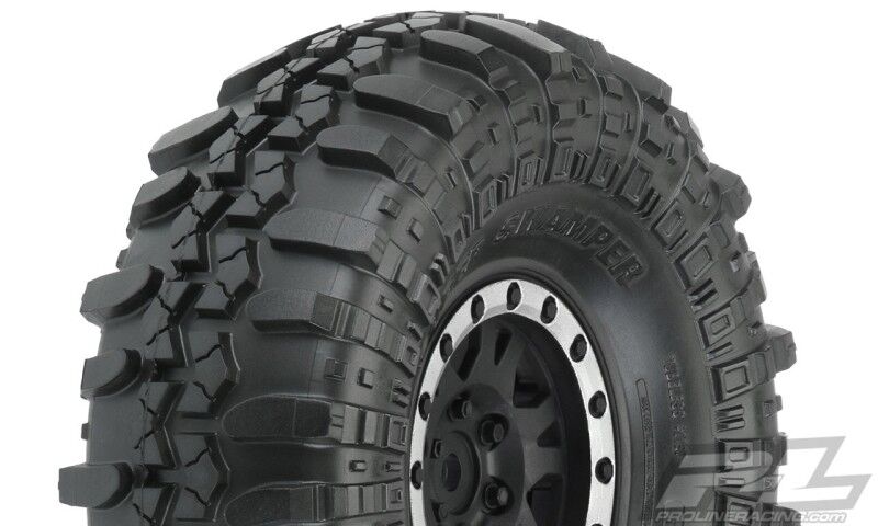 ProLine - nterco TSL SX Super Swamper XL 1.9" G8 Rock Terrain Truck Tires Mounted for Front or Rear (PL1197-13)