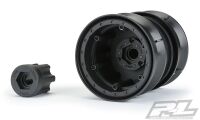 ProLine - Carbine 1.9" Black Plastic Internal Bead-Loc Dually Wheelsfor Rock Crawlers Front or Rea (PL2786-00)