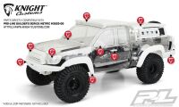 ProLine - Builders Series: Metric Clear Body for 12.3" (313mm) Wheelbase Scale Crawlers (PL3520-00)
