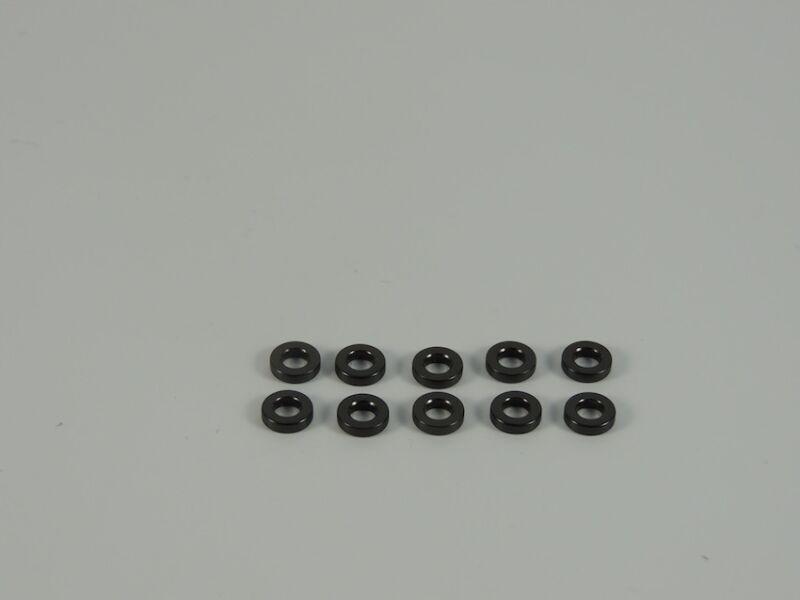 SWORKz Aluminiumscheibe 3x6x1.5mm, Schwarz (10) (SW101026)