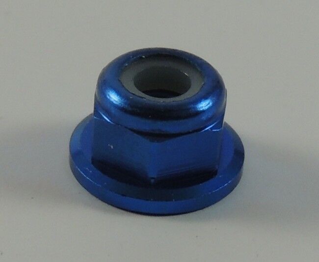 SWORKz Stopmutter mit Scheibe Aluminium M3 blau (10) (SW103003BL)