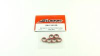 SWORKz Ball Bearing 10x15x4mm RED Rubber (6pcs) (SW116013R)