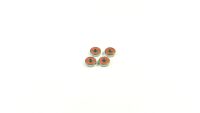 SWORKz Ball Bearing 5x13x4mm RED Rubber (4PC) (SW116019R)