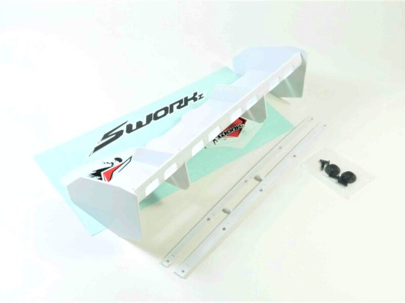 SWORKz 1/8 Heckspoiler Pro-Speed 2.0 weiss gelocht (SW228013WH)