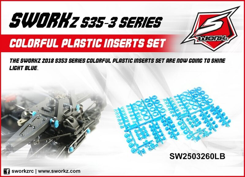 SWORKz Kunstoffeinsätze Colour (SB) (2Set) (SW2503260LB)