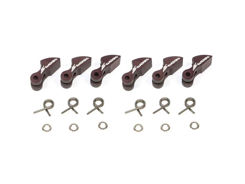 SWORKz Kupplungsbacken mit 1,0mm Federn "Tornado II" (6) (SW330006A)