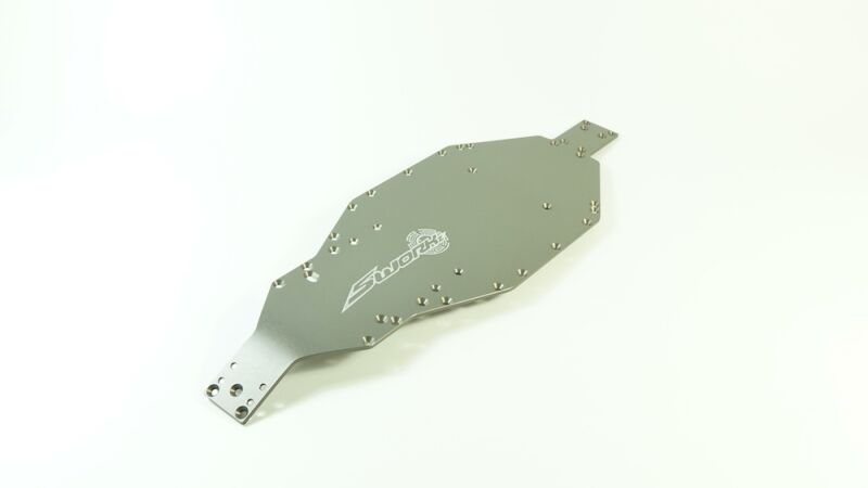 SWORKz 1/10 S12-2 Bodenplatte T7075 Aluminium Hard Coating (SW332001)