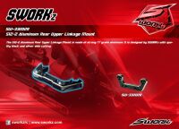SWORKz Anlenkungshalterung hinten oben Aluminium (SW332029)