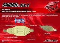 SWORKz 1/10 S12-2 Bodenplatte "Intensify" T7075...