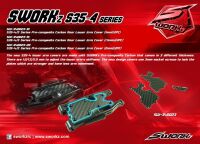 SWORKz Pro Composite Carbon Versteifung Querlenker hinten...