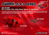 SWORKz Halterung Heckspoiler Carbon (0 degree)(2) (SW344010)