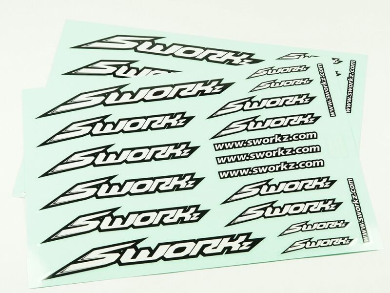 SWORKz Speed Aufkleber (PushBar)(WH)(2pc) (SW510053PWH)