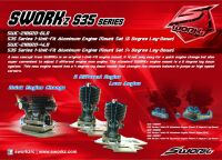 SWORKz Motorträger komplett Aluminium 1-Unit-Fit (6...