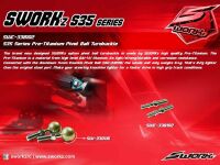 SWORKz Pro Titanium Gewindestange Pivot Ball (2) (SWC338102)