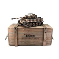 TORRO - 1/16 RC Tiger I Späte Ausf. wüste IR Rauch (TOR11502-DE)