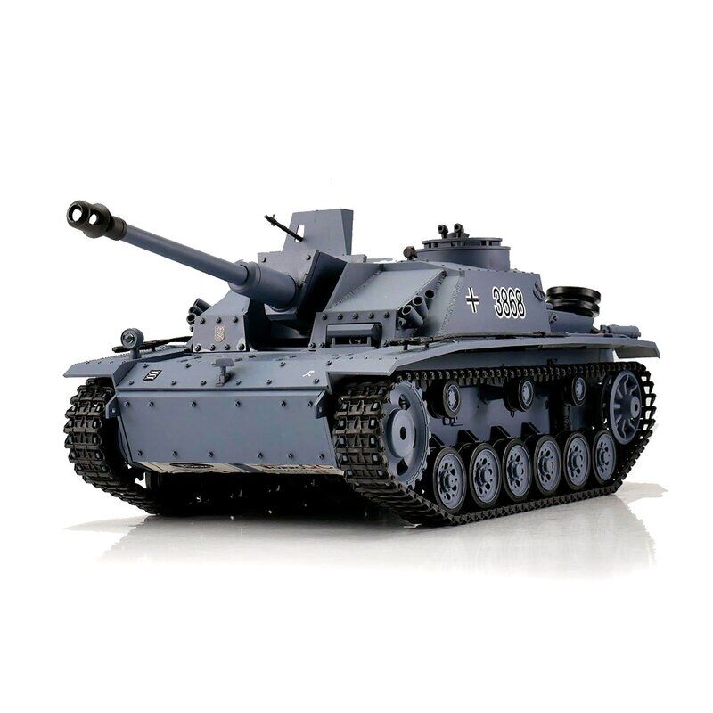 RC Sturmgeschütz III Ausf. G grau BB+IR Metallketten - 1:16