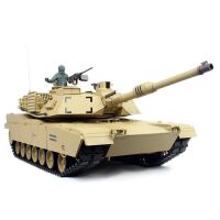 RC M1A2 Abrams sand BB+IR Metallketten - 1:16