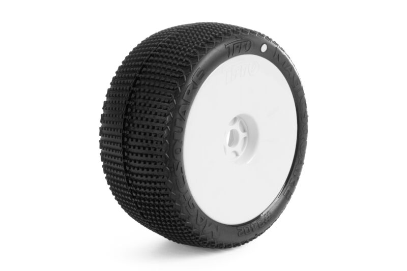 TPRO 1/8 Truggy MAGIC SQUARE - ZR Super Soft T4 - Weiss Dish (2) (TP3402ZR03T4)