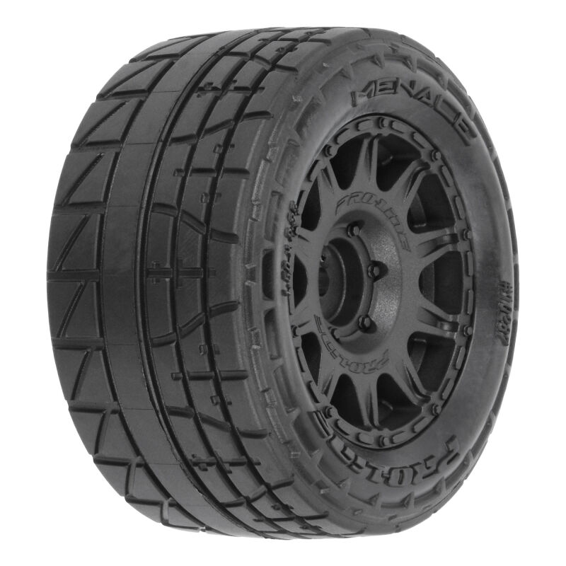 Pro-Line Racing - 1/18 Menace F/R Street Tires MTD 12mm Black Raid (4): Granite GROM (PRO1028710)
