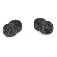 Pro-Line Racing - 1/18 Menace F/R Street Tires MTD 12mm Black Raid (4): Granite GROM (PRO1028710)