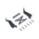 Losi - Wheelie Bar Set Black: Mini LMT (LOS-2822)