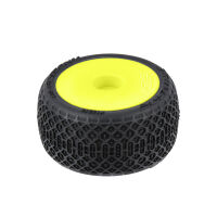 Pro-Line Racing - 1/24 Electron 2.0 Buggy F/R Tires Mounted 7mm Yellow (4): Micro-B (PRO1031412)
