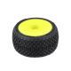 Pro-Line Racing - 1/24 Electron 2.0 Buggy F/R Tires Mounted 7mm Yellow (4): Micro-B (PRO1031412)