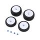 Pro-Line Racing - 1/24 Electron 2.0 Buggy F/R Tires Mounted 7mm White (4): Micro-B (PRO1031413)