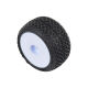 Pro-Line Racing - 1/24 Electron 2.0 Buggy F/R Tires Mounted 7mm White (4): Micro-B (PRO1031413)
