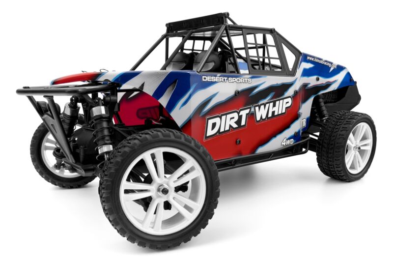 HiMOTO 1:10 Desert Buggy DIRT WHIP 2,4 GHz RTR set, blau/rot (HME10DB-BR)