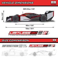 Limitless 8S AVC 4X4 RTR Brushless Street Speed rot - 1:7